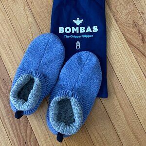 Blue BOMBAS Small US 7-8.5 Gripper Slippers Soft Inner Lining with Grippers Sole